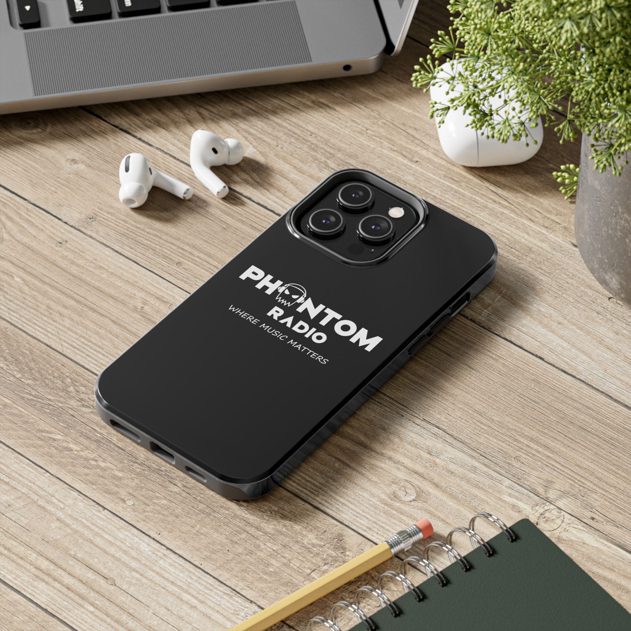 Phantom Radio Tough Phone Case — "Where Music Matters" Black Protective Cover - Image 50