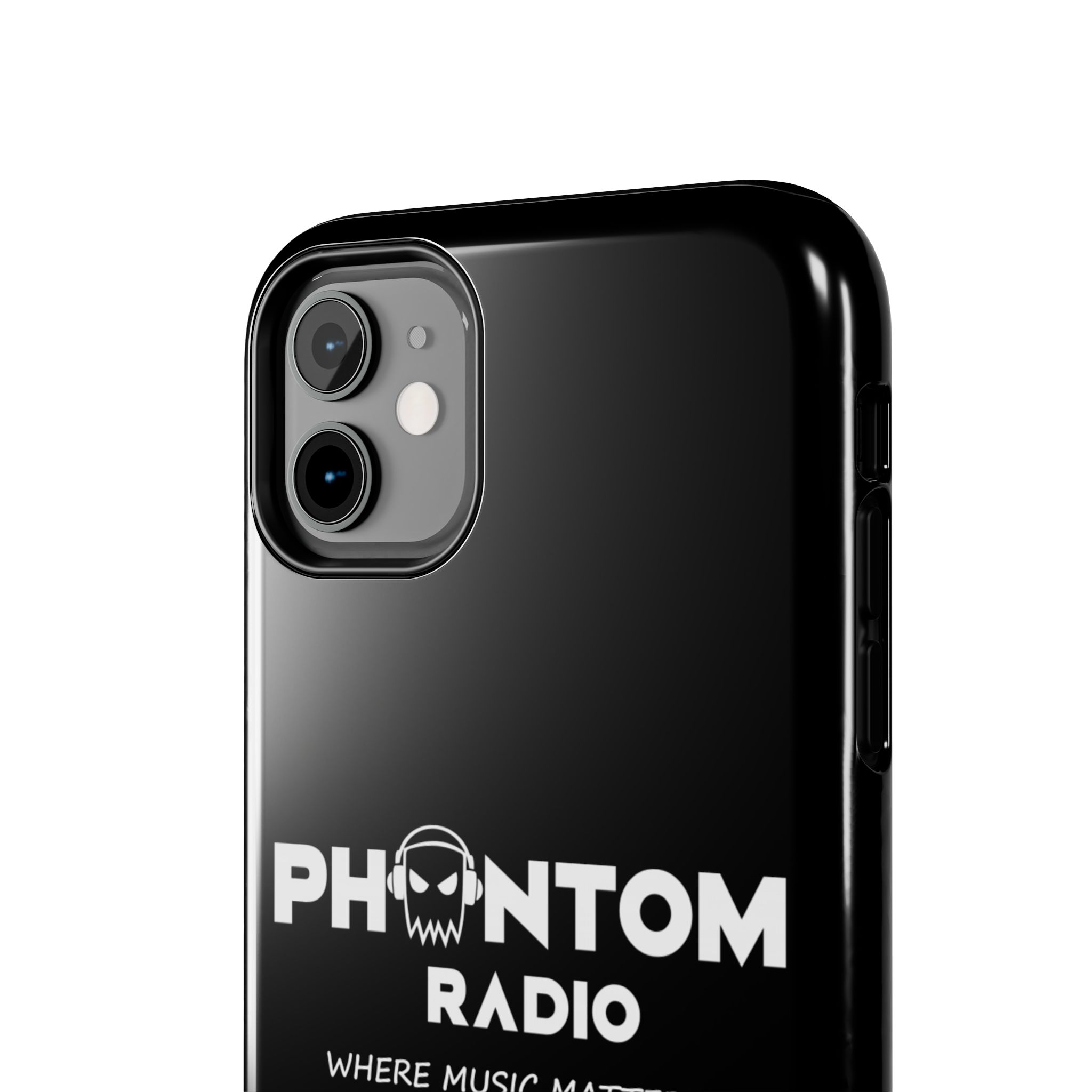 Phantom Radio Tough Phone Case — "Where Music Matters" Black Protective Cover - Image 4