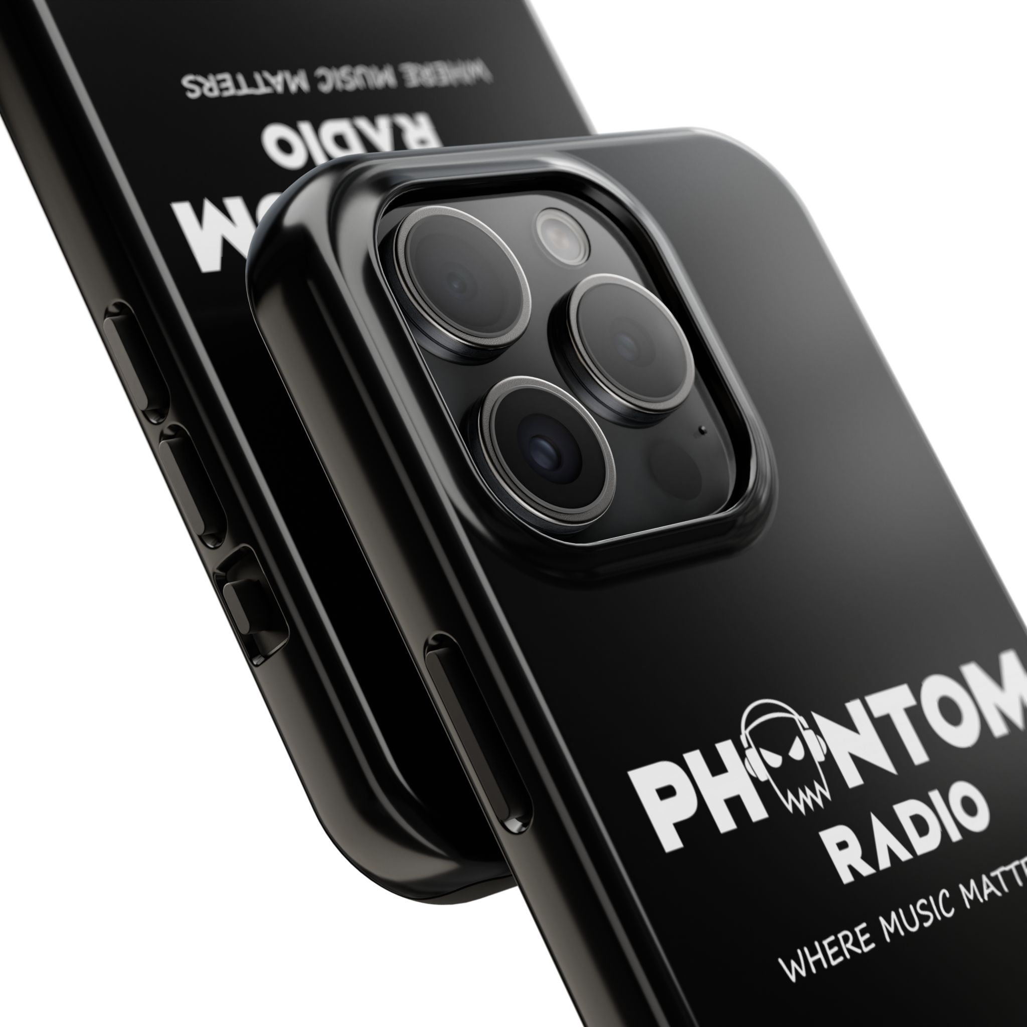 Phantom Radio Tough Phone Case — "Where Music Matters" Black Protective Cover - Image 58