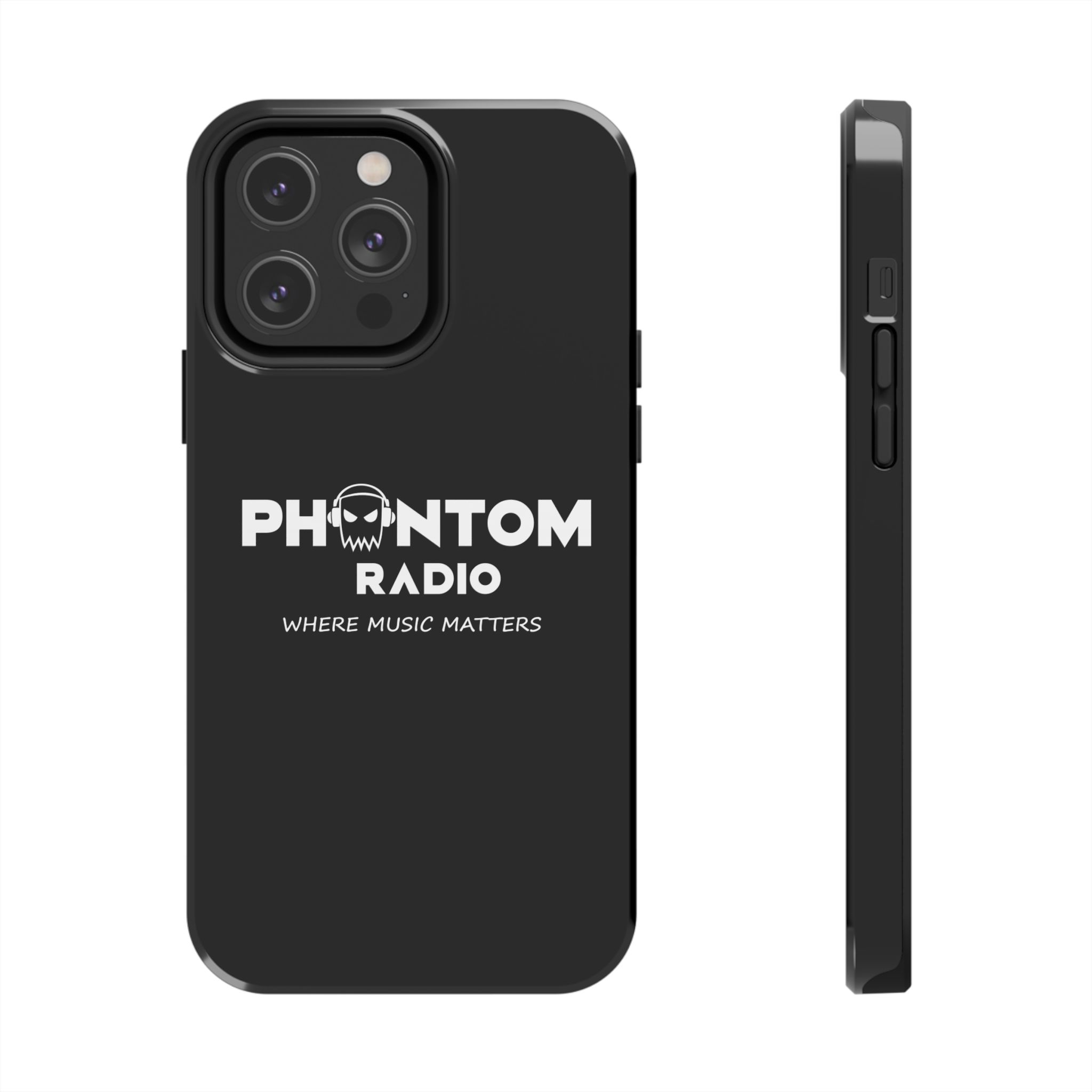 Phantom Radio Tough Phone Case — "Where Music Matters" Black Protective Cover - Image 49