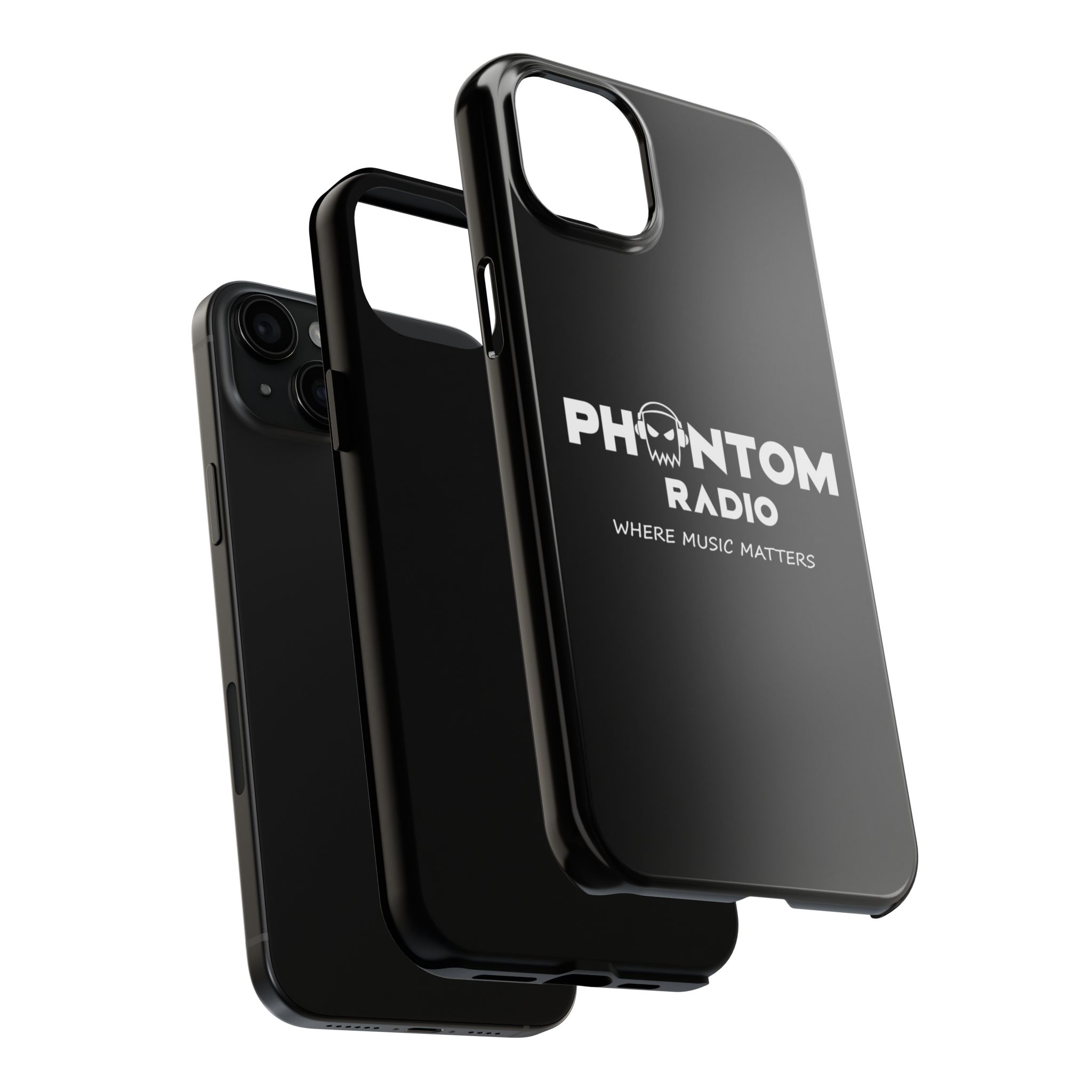 Phantom Radio Tough Phone Case — "Where Music Matters" Black Protective Cover - Image 64