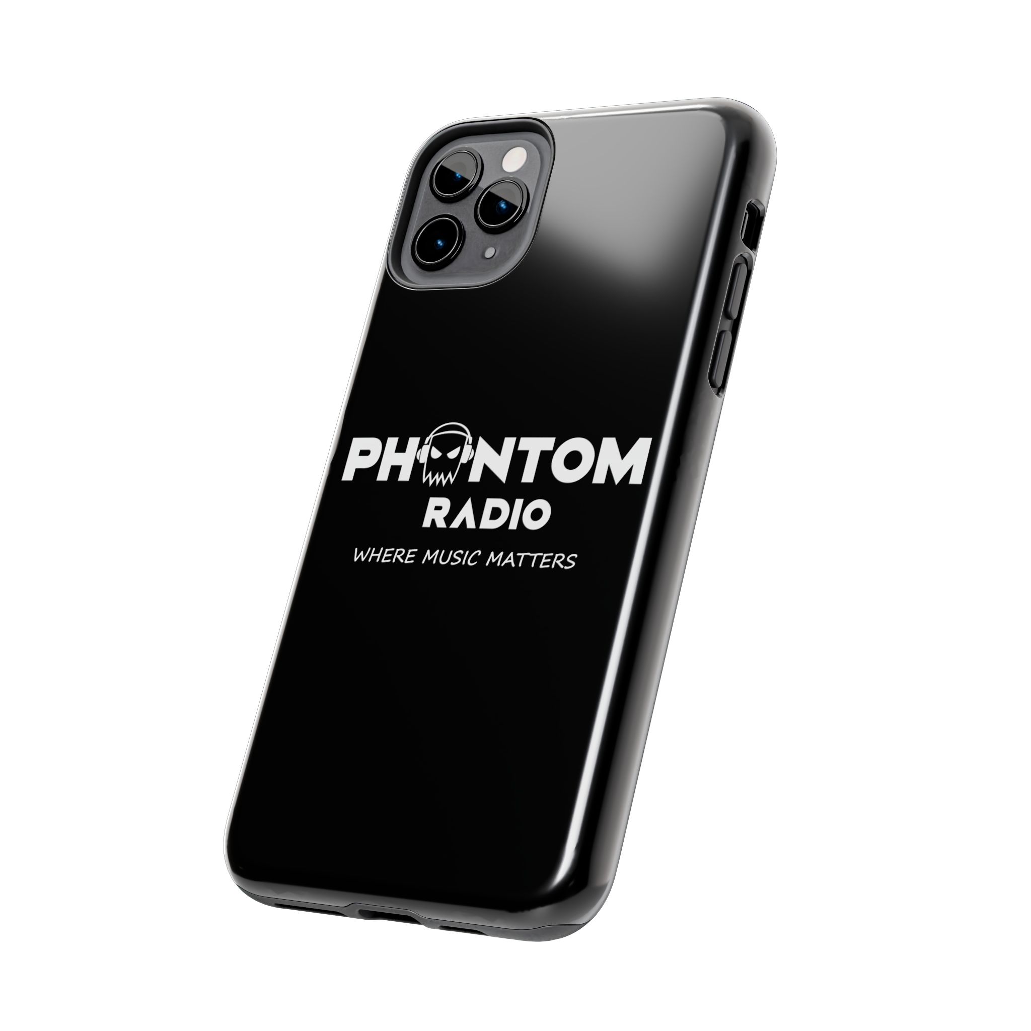 Phantom Radio Tough Phone Case — "Where Music Matters" Black Protective Cover - Image 11