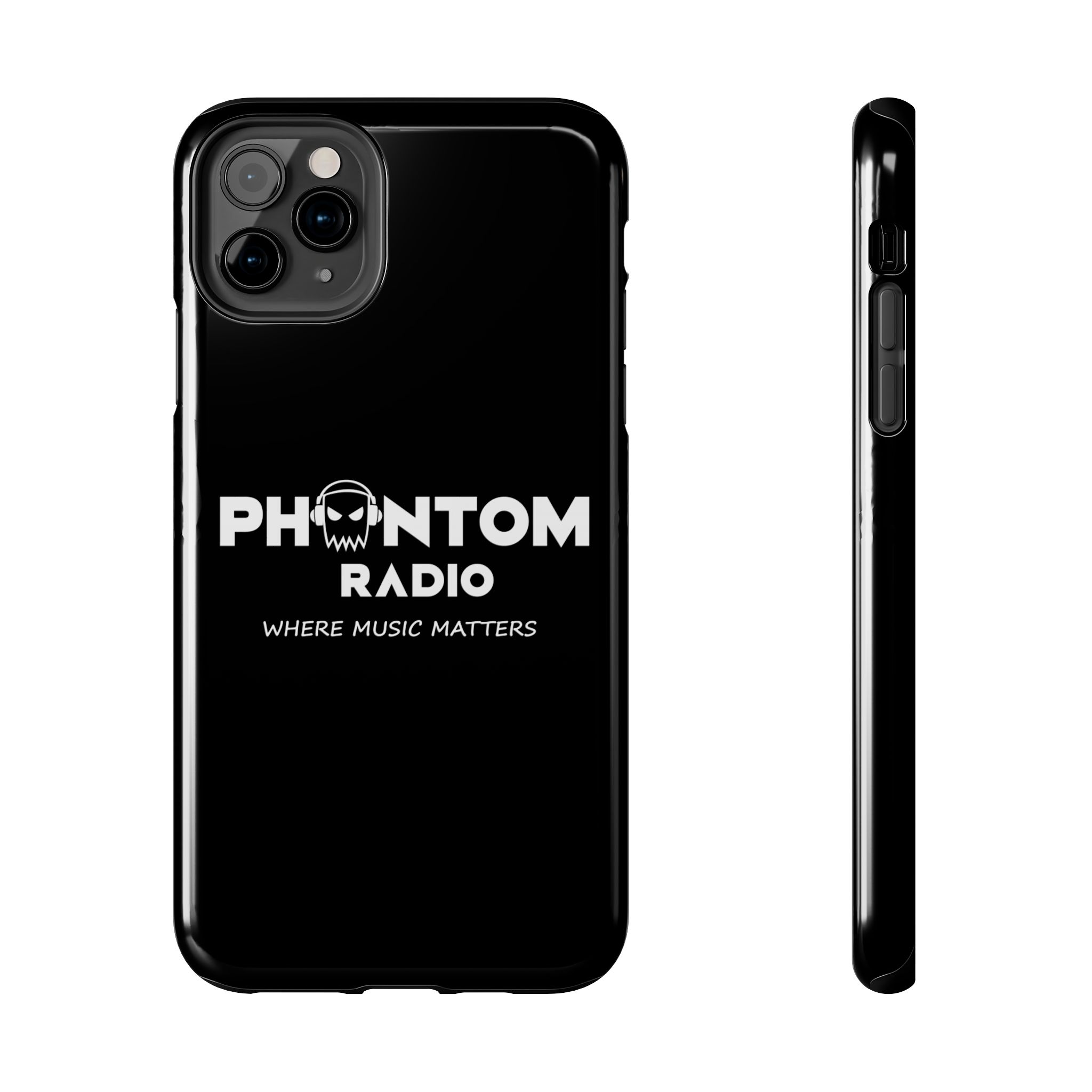 Phantom Radio Tough Phone Case — "Where Music Matters" Black Protective Cover - Image 9