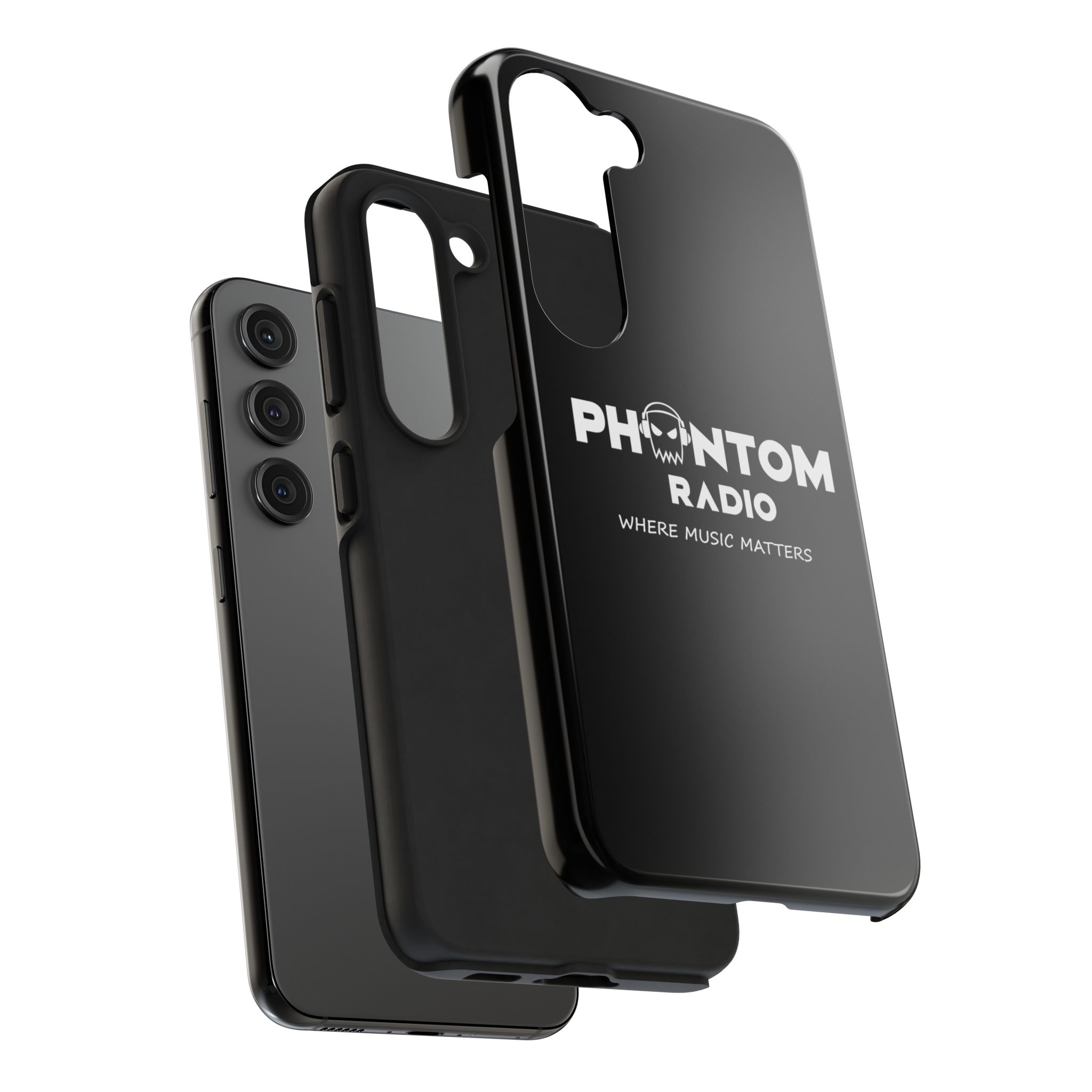 Phantom Radio Tough Phone Case — "Where Music Matters" Black Protective Cover - Image 76