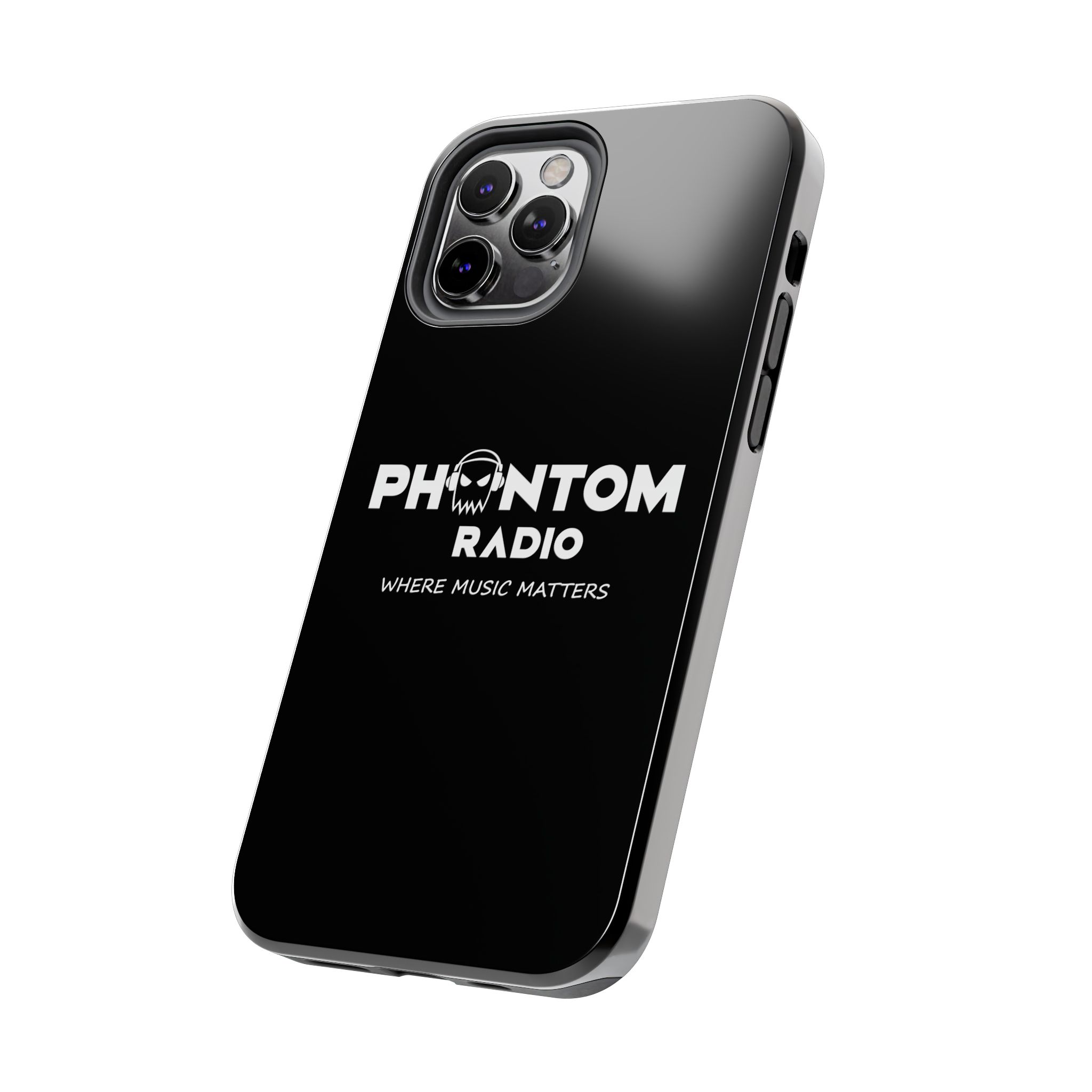 Phantom Radio Tough Phone Case — "Where Music Matters" Black Protective Cover - Image 23