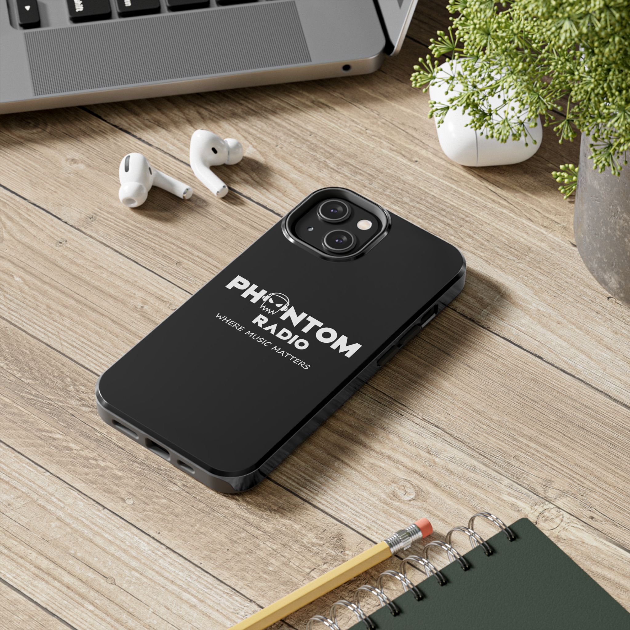 Phantom Radio Tough Phone Case — "Where Music Matters" Black Protective Cover - Image 46