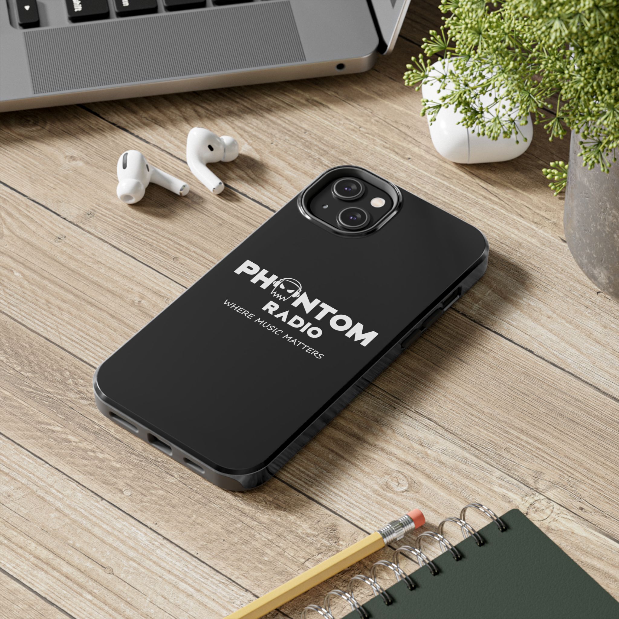 Phantom Radio Tough Phone Case — "Where Music Matters" Black Protective Cover - Image 52