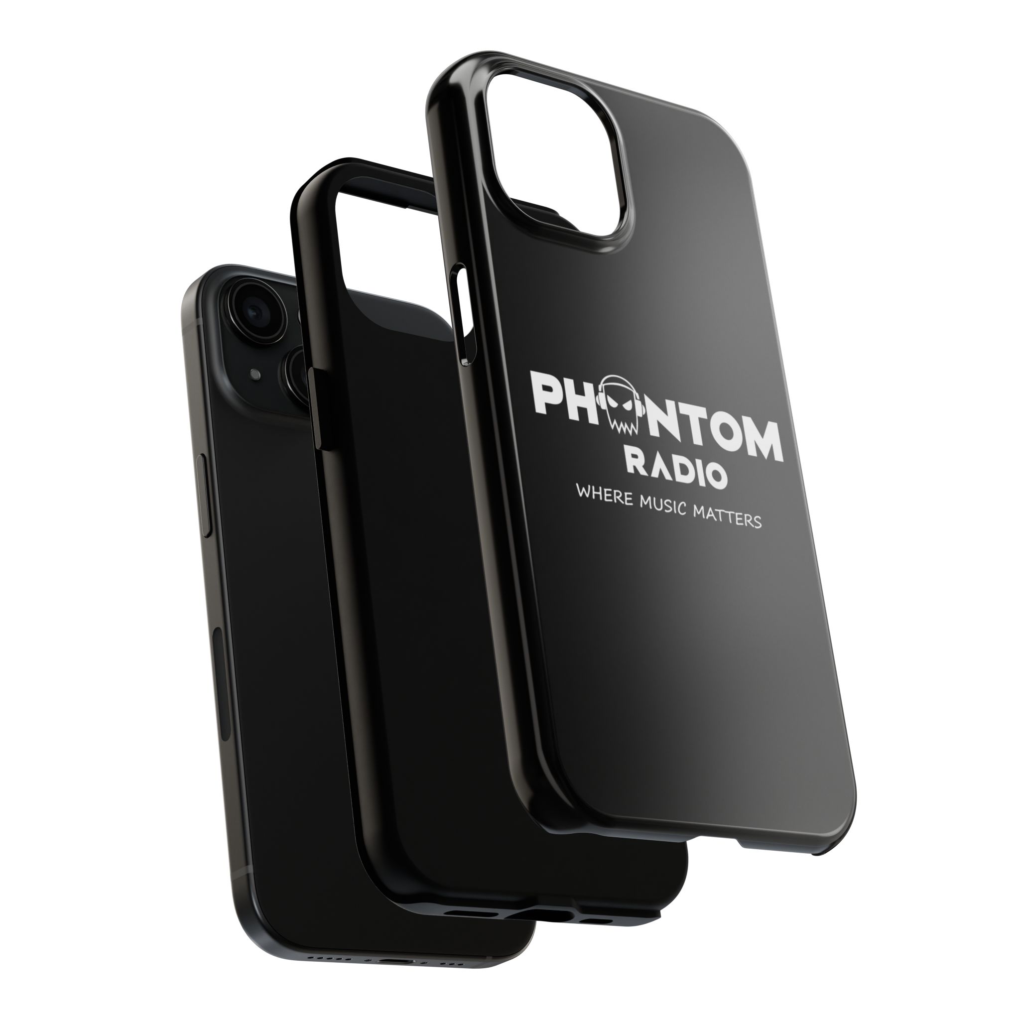 Phantom Radio Tough Phone Case — "Where Music Matters" Black Protective Cover - Image 56