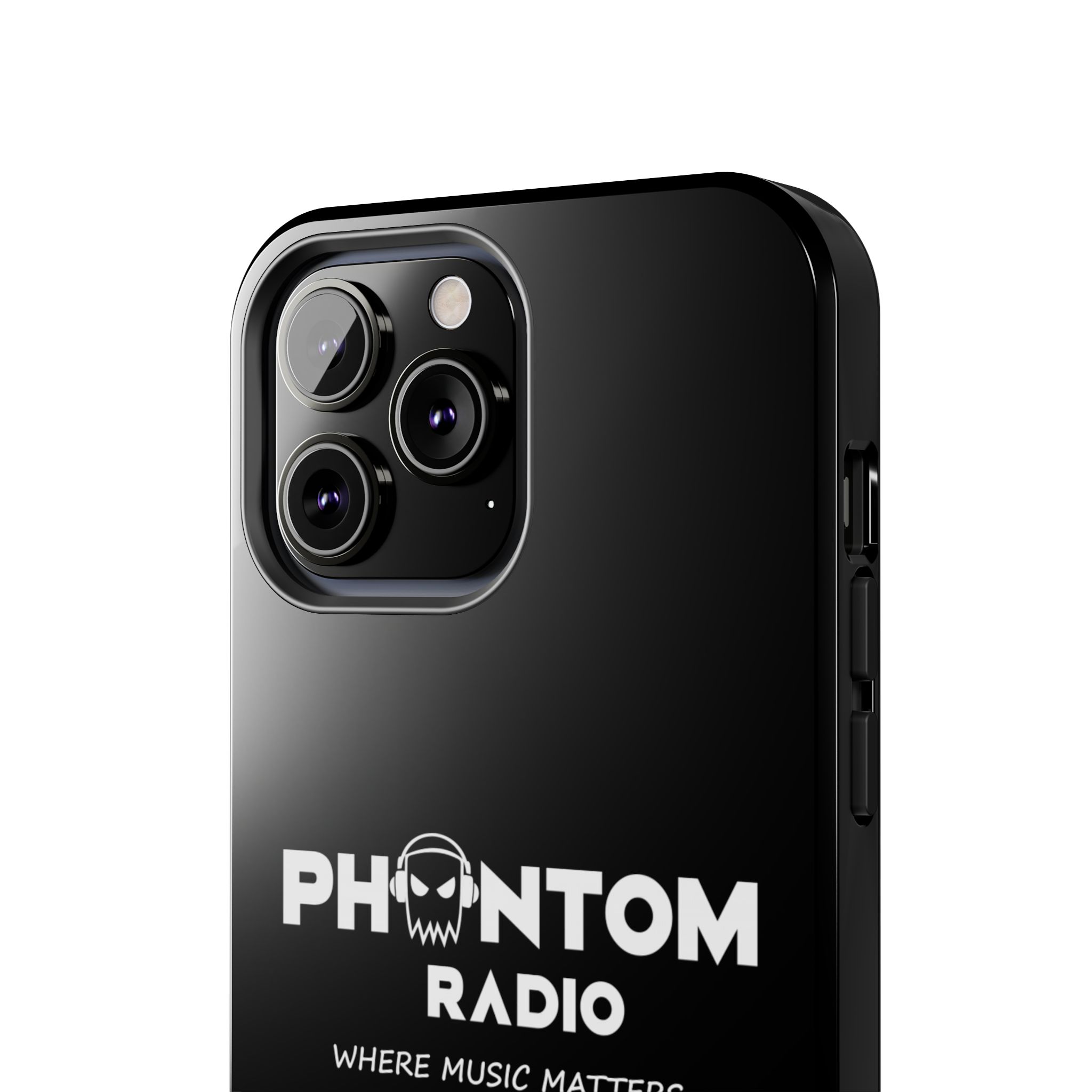 Phantom Radio Tough Phone Case — "Where Music Matters" Black Protective Cover - Image 44