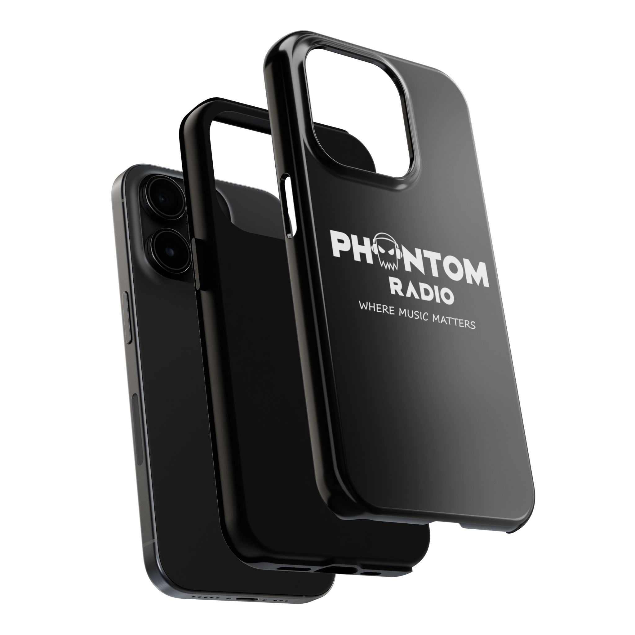Phantom Radio Tough Phone Case — "Where Music Matters" Black Protective Cover - Image 60