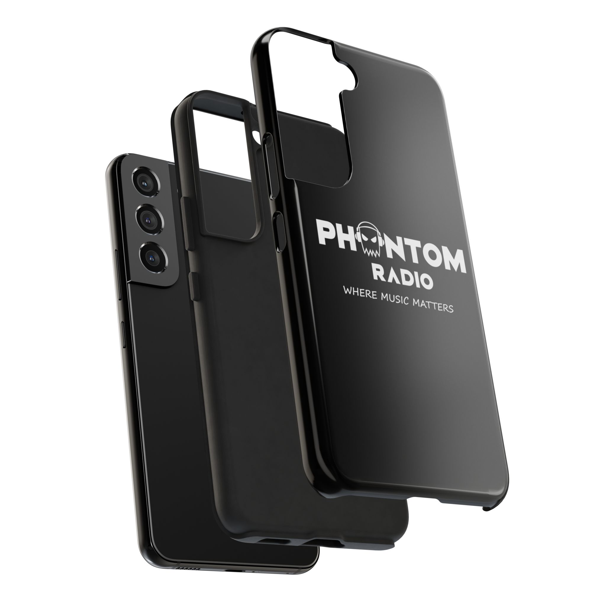 Phantom Radio Tough Phone Case — "Where Music Matters" Black Protective Cover - Image 80