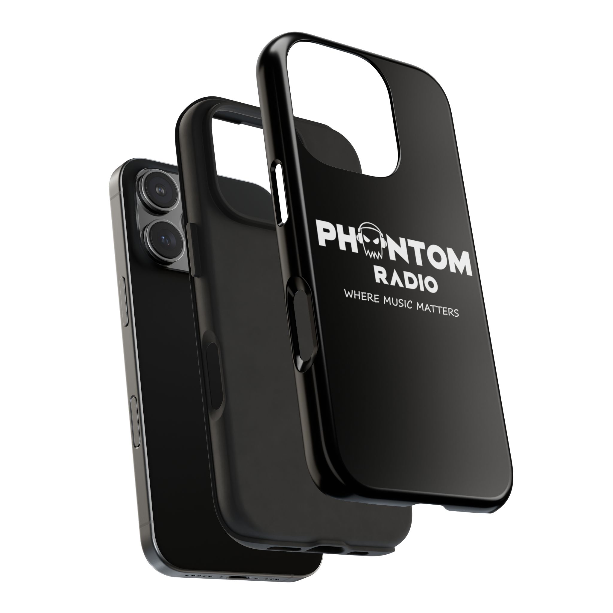 Phantom Radio Tough Phone Case — "Where Music Matters" Black Protective Cover - Image 87