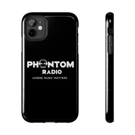 Phantom Radio Tough Phone Case — "Where Music Matters" Black Protective Cover