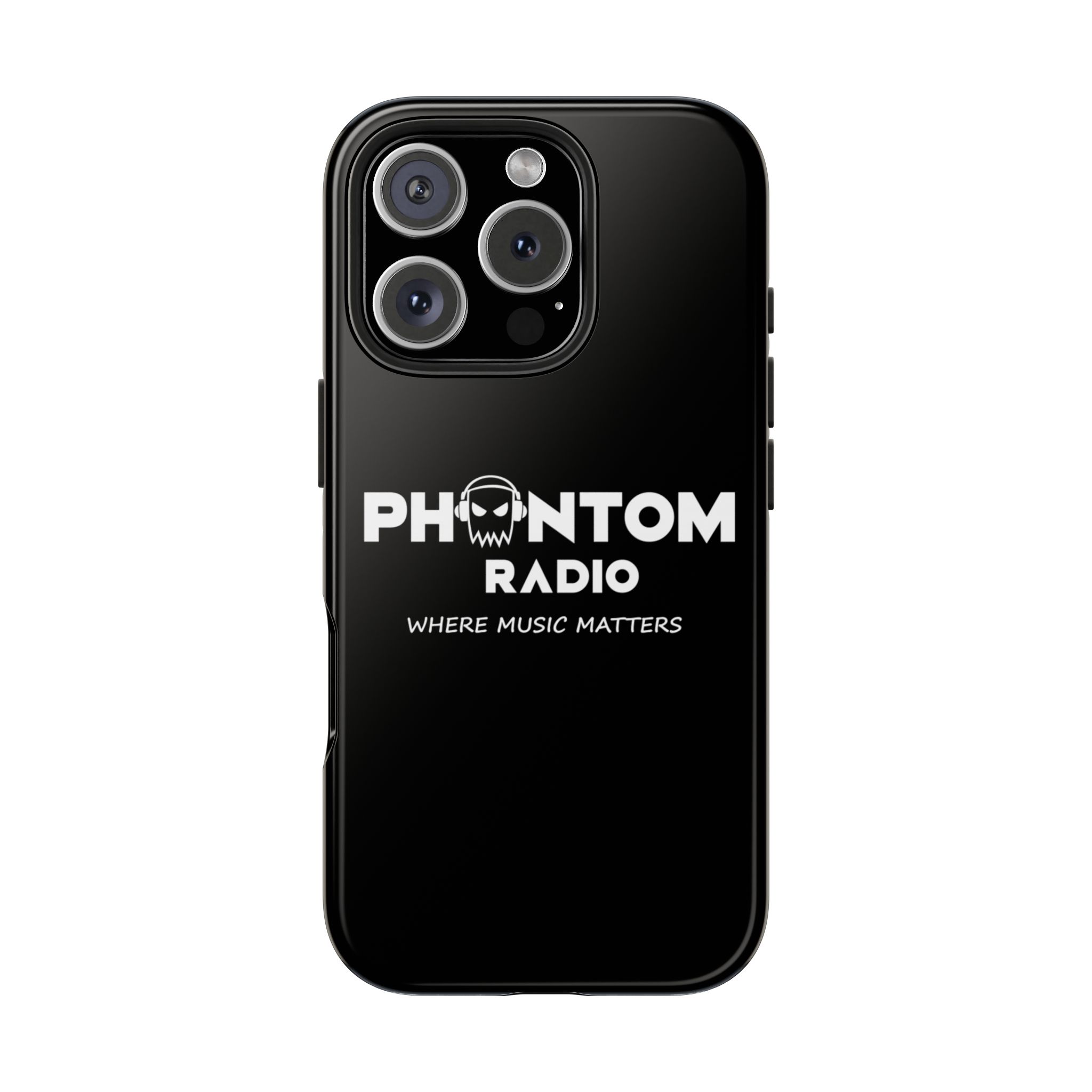 Phantom Radio Tough Phone Case — "Where Music Matters" Black Protective Cover - Image 85