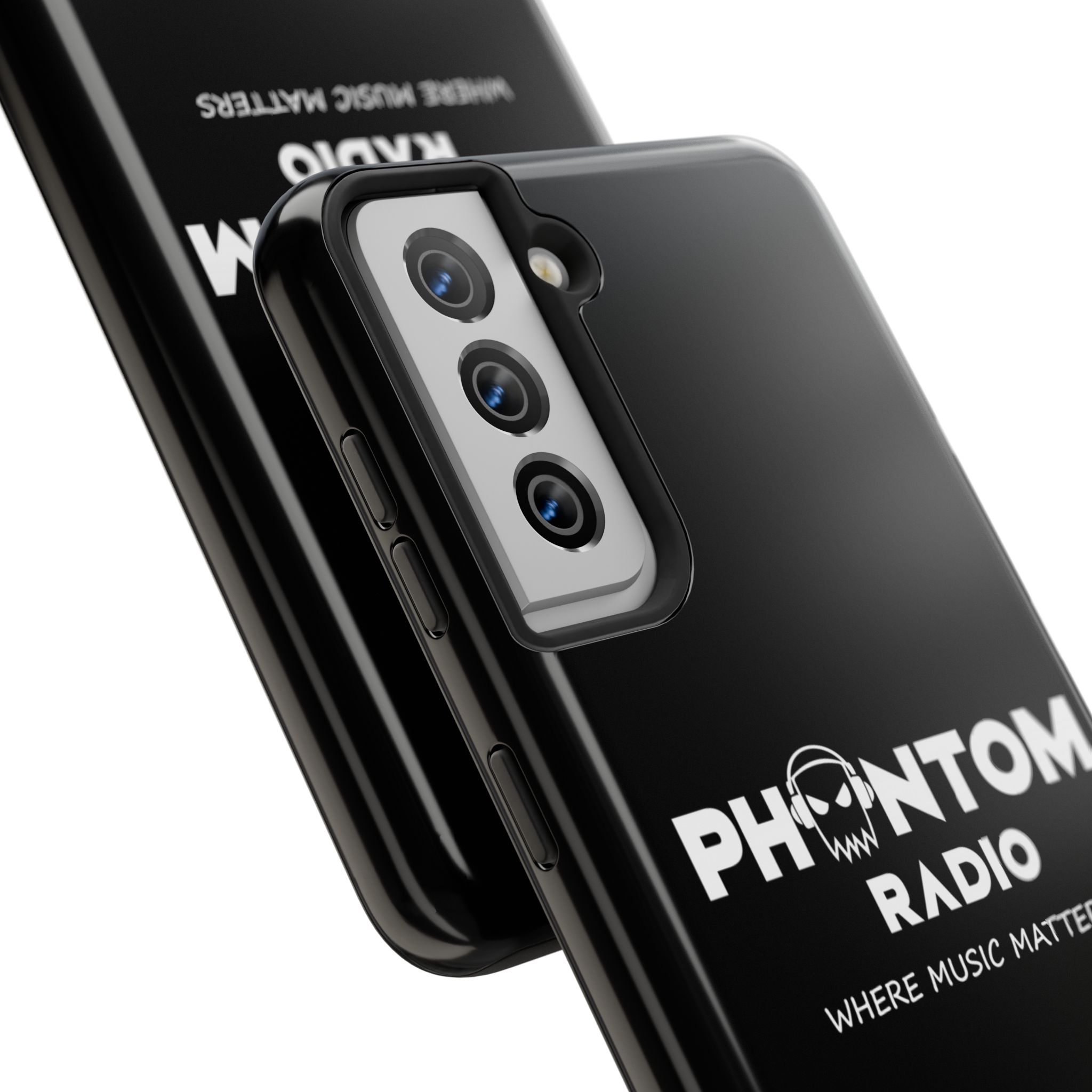 Phantom Radio Tough Phone Case — "Where Music Matters" Black Protective Cover - Image 82