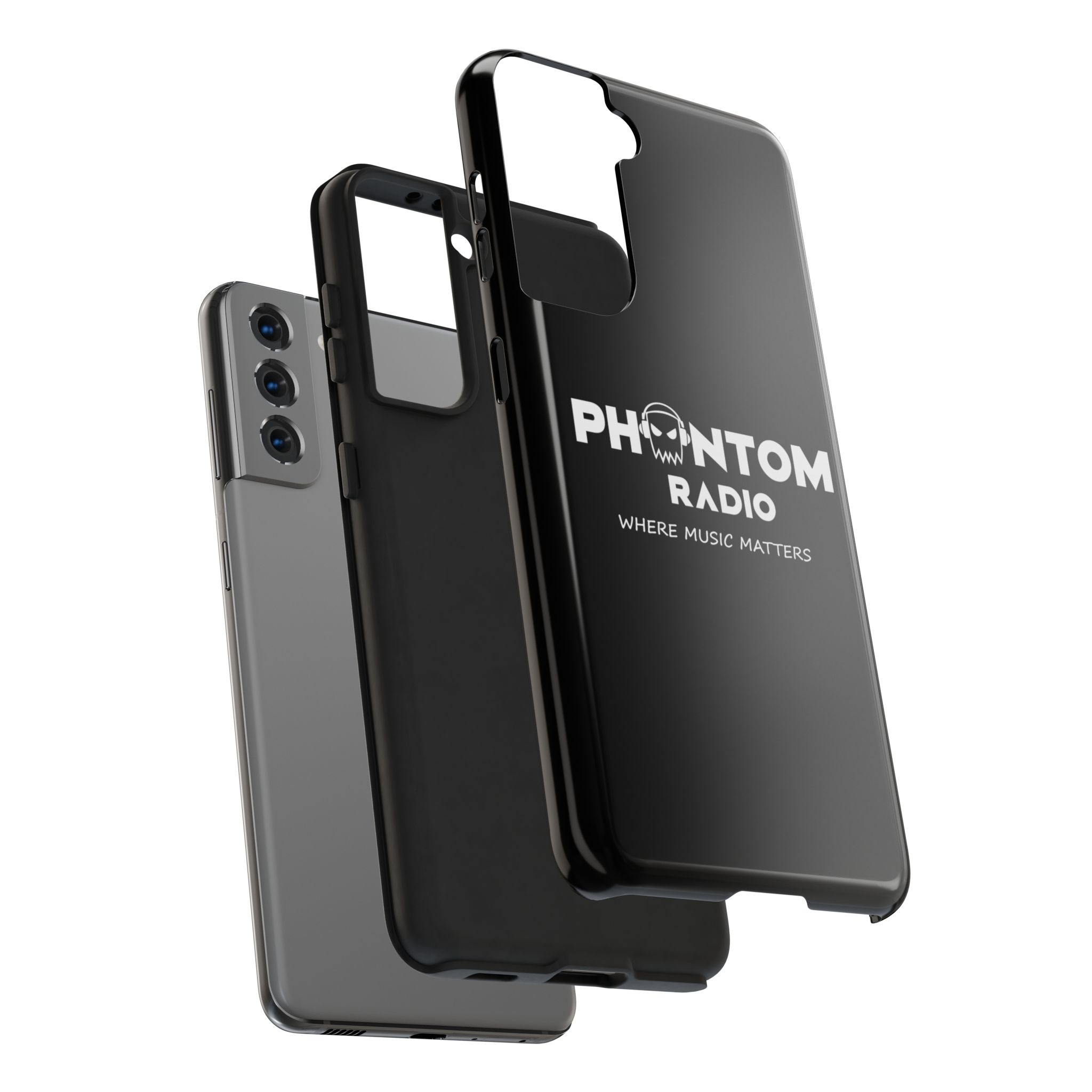 Phantom Radio Tough Phone Case — "Where Music Matters" Black Protective Cover - Image 84