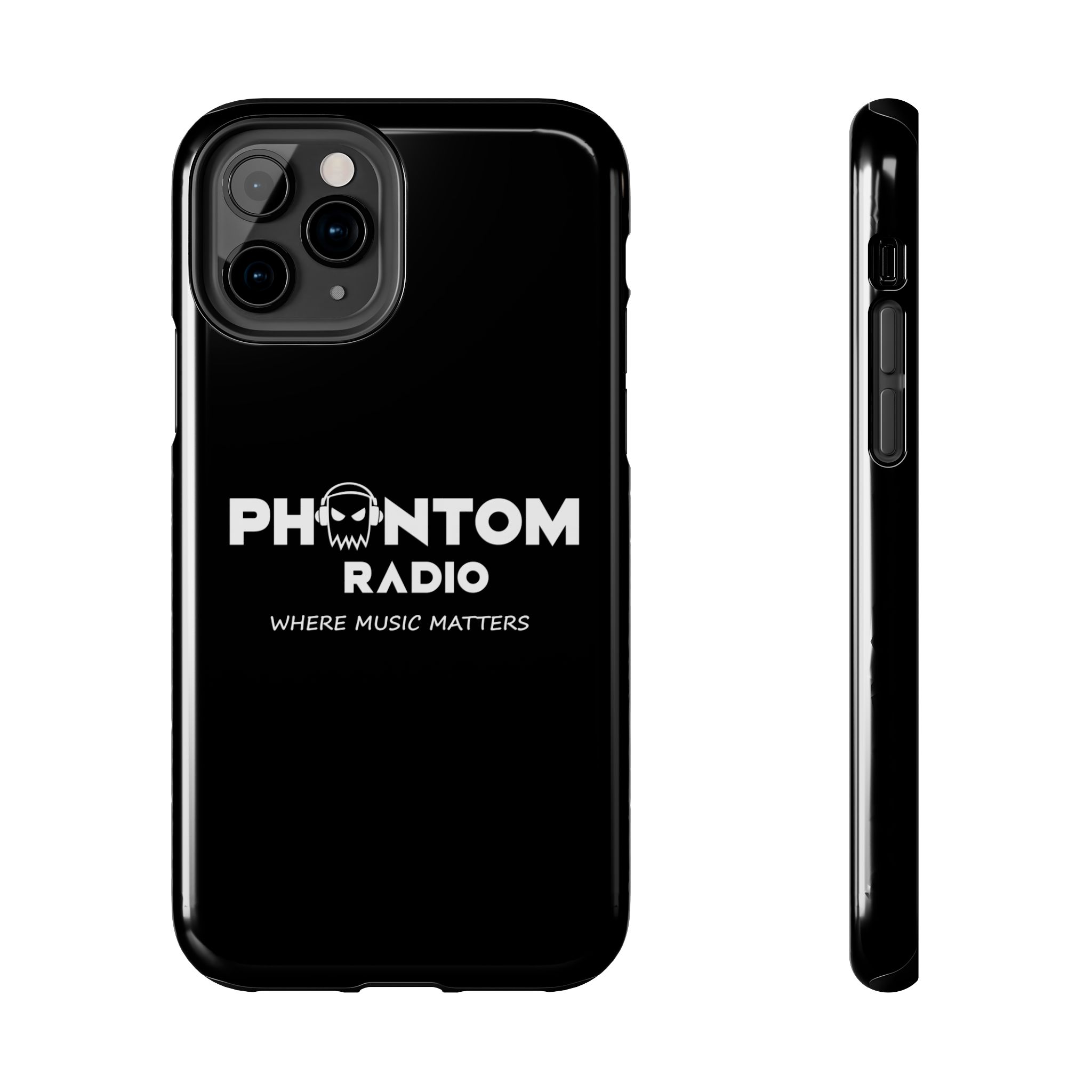 Phantom Radio Tough Phone Case — "Where Music Matters" Black Protective Cover - Image 5