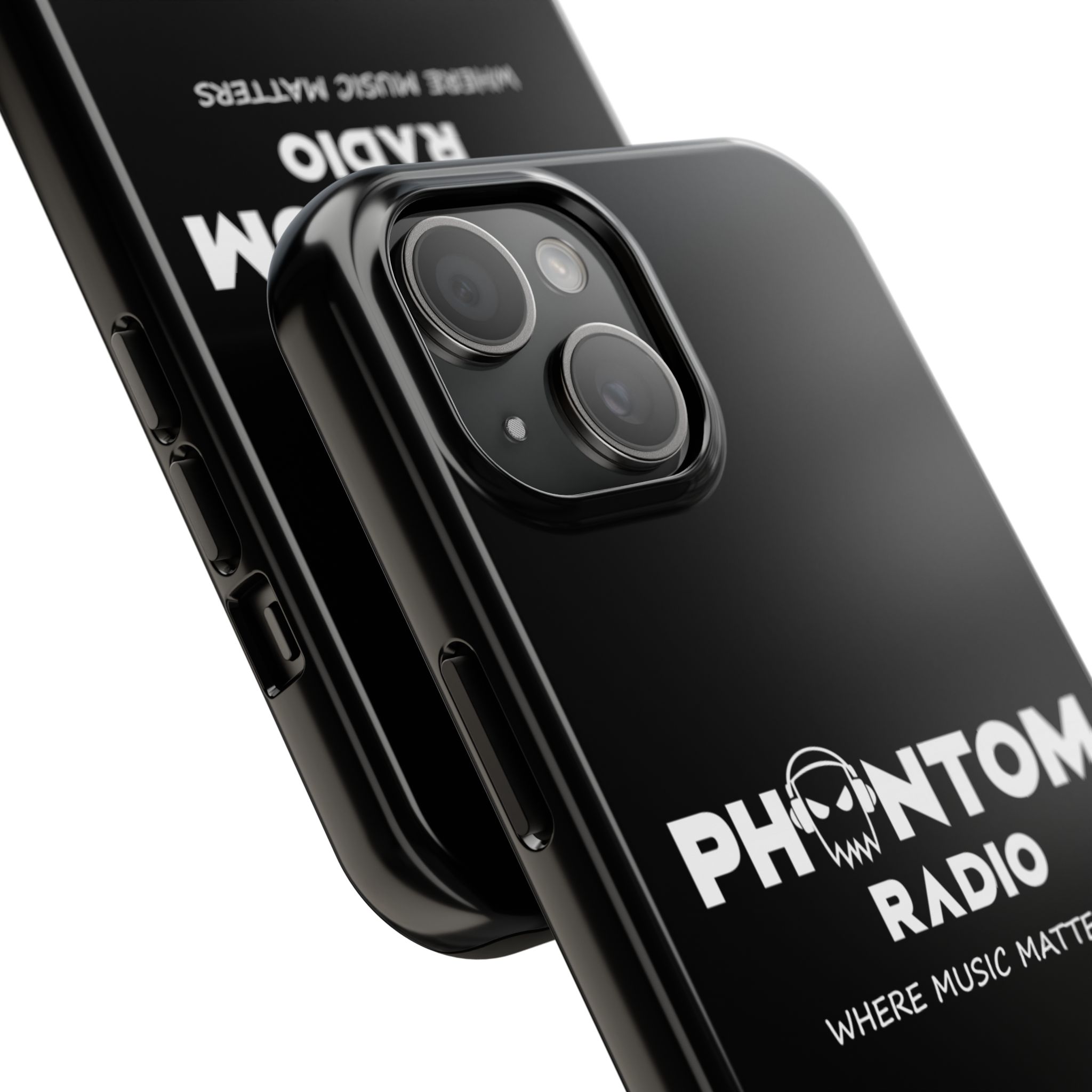 Phantom Radio Tough Phone Case — "Where Music Matters" Black Protective Cover - Image 54