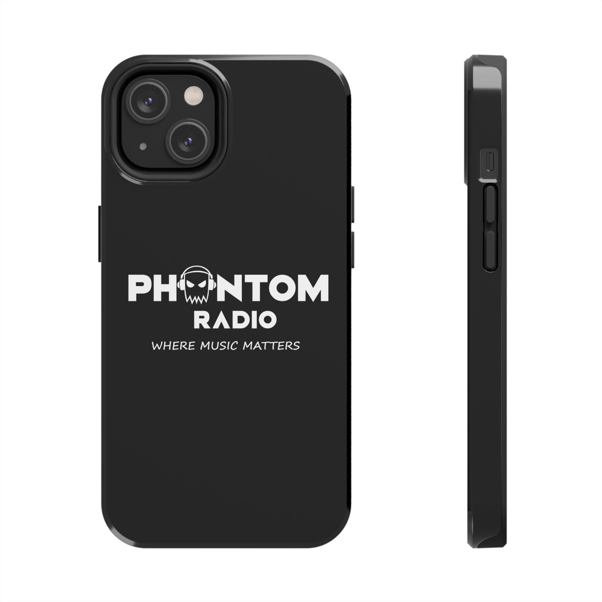 Phantom Radio Tough Phone Case — "Where Music Matters" Black Protective Cover - Image 45